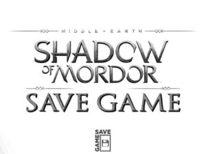 shadow of mordor save file