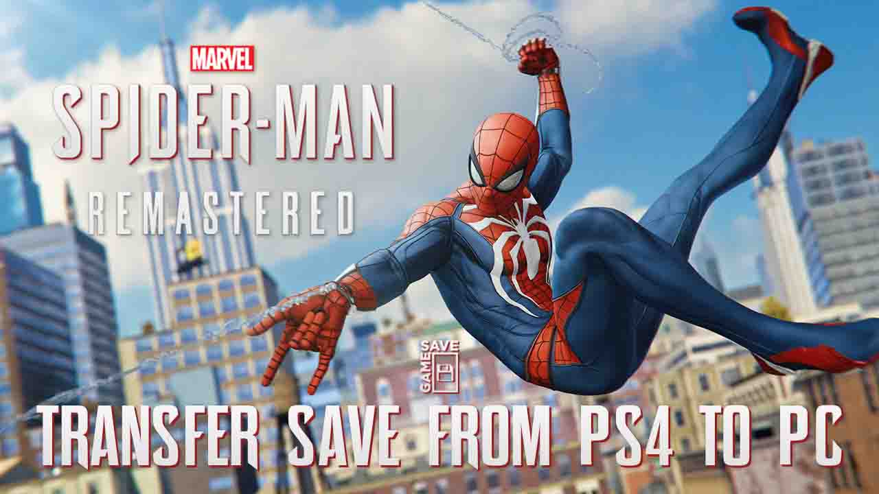 how to transfer spider man save from ps4 to pc