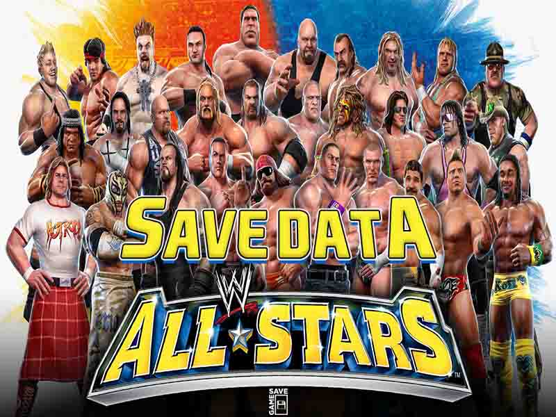 wwe all stars save data